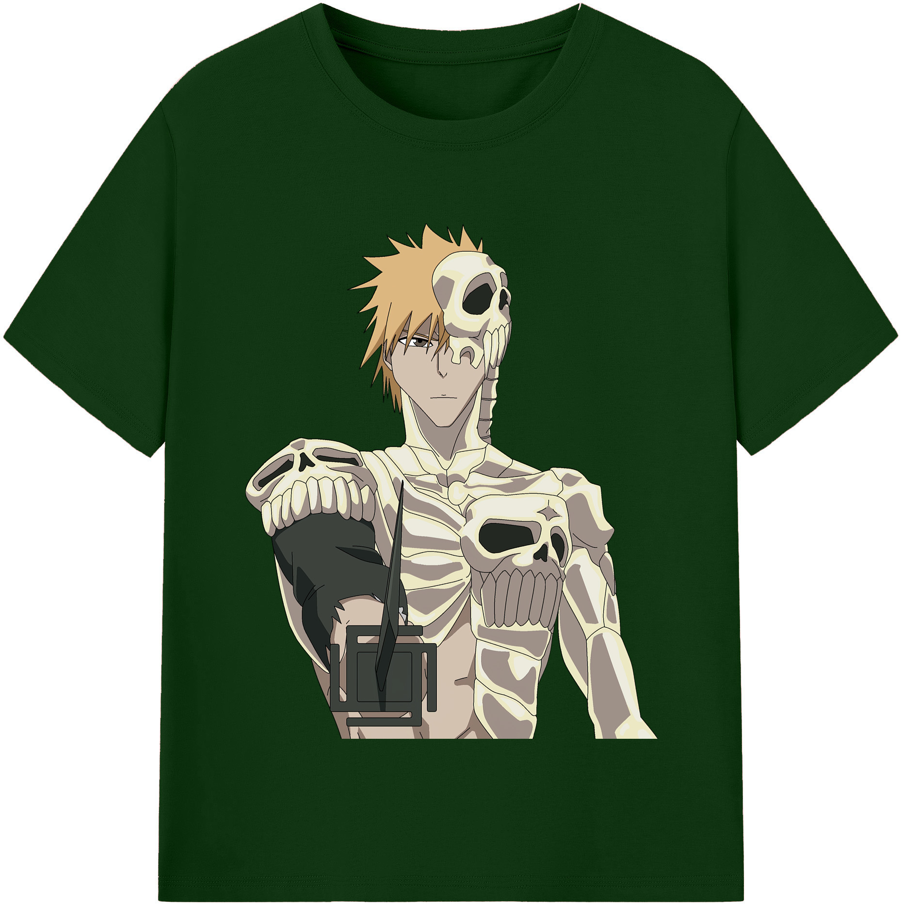 （画像用） ブリーチ 黒崎一護（くろさき いちご）BLEACH Kurosaki Ichigo 綿100％半袖Tシャツ（フロントプリント）
